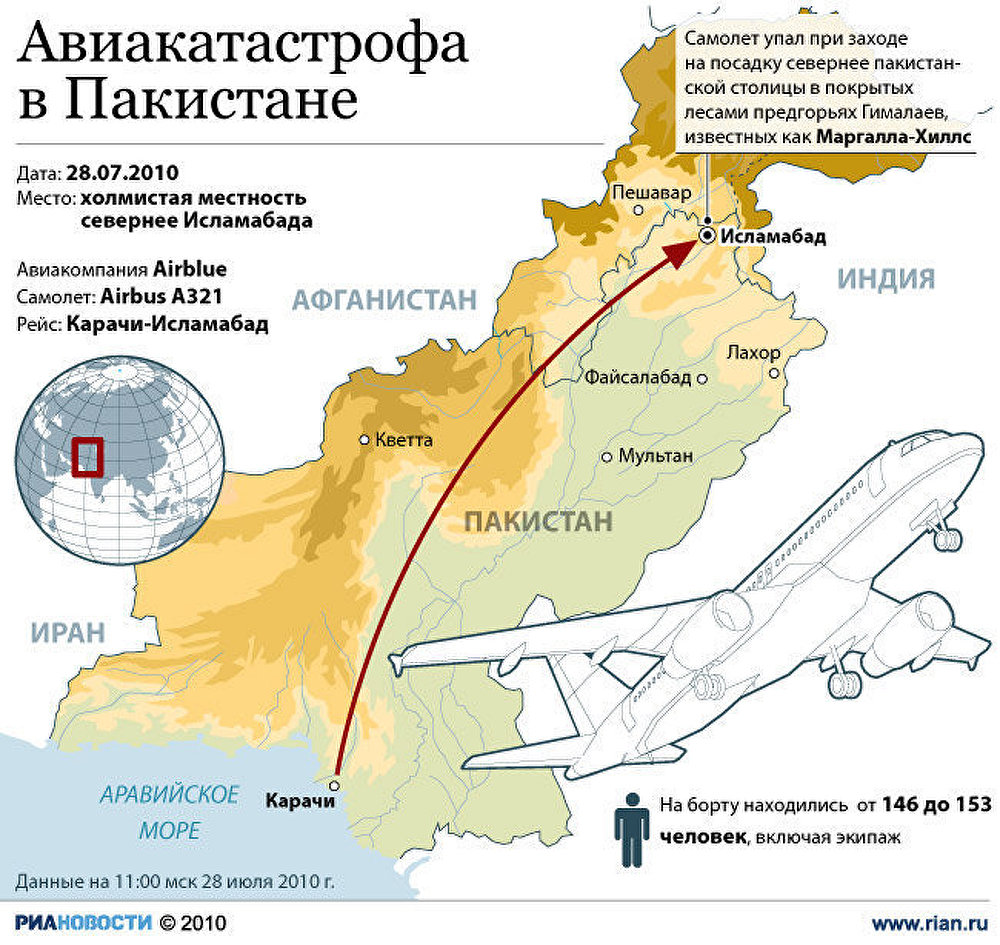 Авиакатастрофа в Пакистане