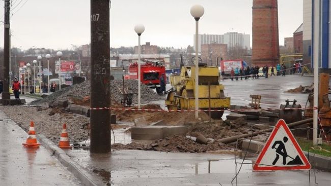 Авария на магистральном газопроводе в Ижевске