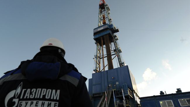 Газовая буровая установка Екатерина на Бованенковском месторождении. Архивное фото Газовая буровая установка Екатерина на Бованенковском месторождении. Архивное фото