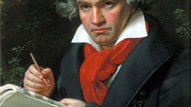 Людвиг ван Бетховен на портрете Карла Штилера 1820 г. Людвиг ван Бетховен на портрете Карла Штилера 1820 г.