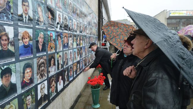 Памятные мероприятия у Театрального центра на Дубровке Памятные мероприятия у Театрального центра на Дубровке