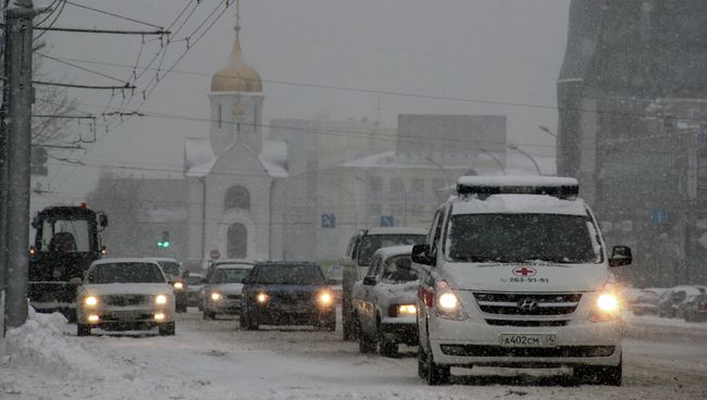 Снегопад в Новосибисрке Снегопад в Новосибисрке