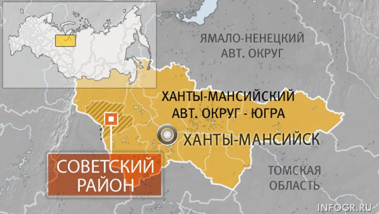 Советский район ХМАО. Карта Советский район ХМАО. Карта