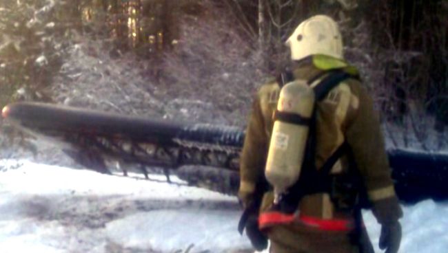 На месте жесткой посадки Ан-2 в ХМАО На месте жесткой посадки Ан-2 в ХМАО