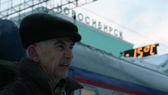 Прибытие освобожденного по УДО физика Валентина Данилова в Новосибирск. Архивное фото Прибытие освобожденного по УДО физика Валентина Данилова в Новосибирск. Архивное фото