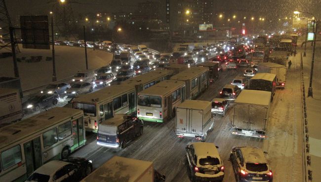 Автомобильные пробки в Москве