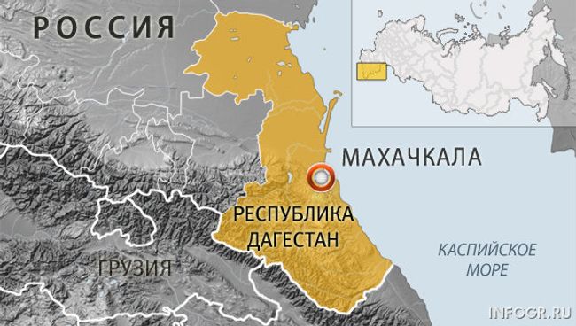 Дагестан. Карта