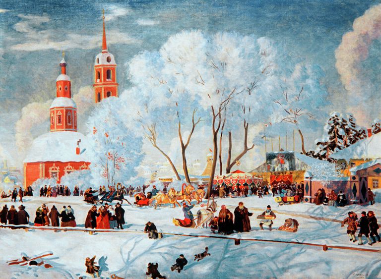 Картина Б.Кустодиева Масленица