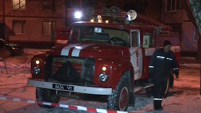 Пожар в жилом доме в Харькове
