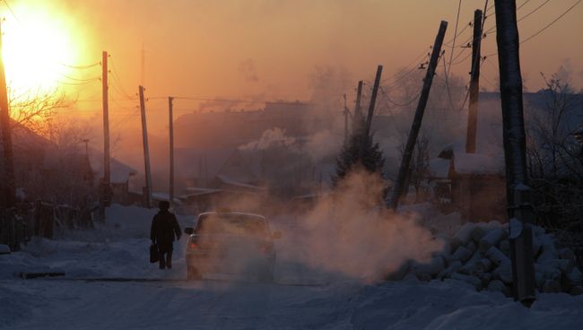 Сильные морозы в регионах России