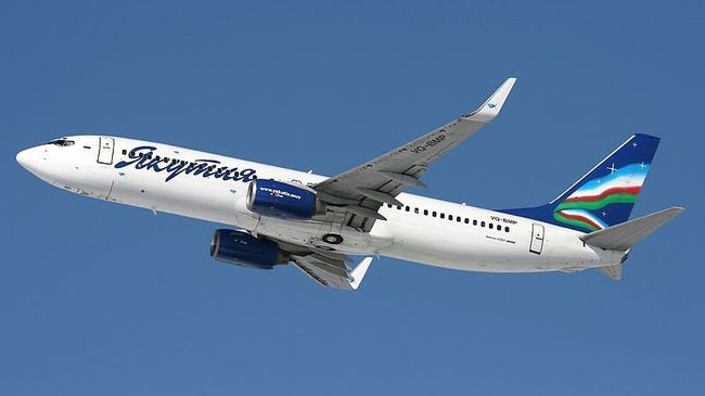 Самолет Boeing 737-800 авиакомпании Якутия Самолет Boeing 737-800 авиакомпании Якутия