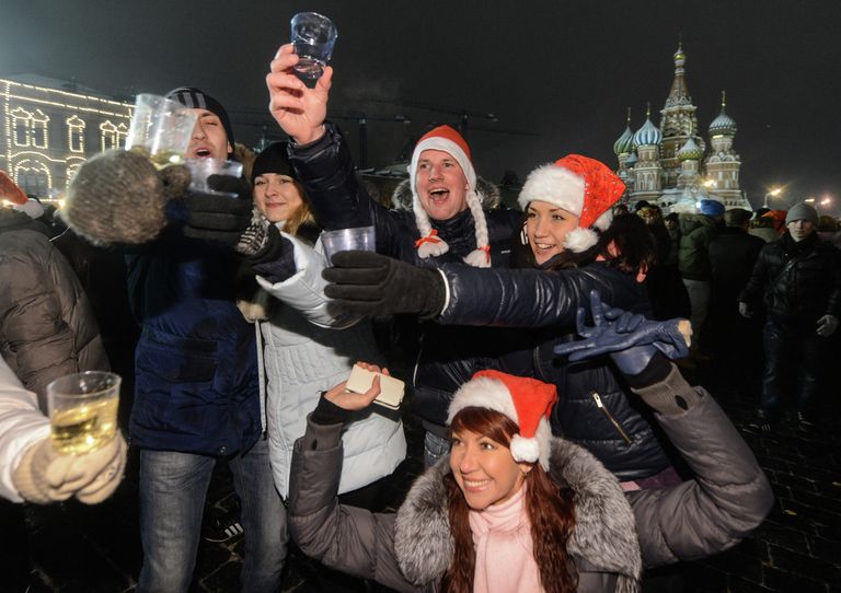 Празднование Нового года на Красной площади Празднование Нового года на Красной площади