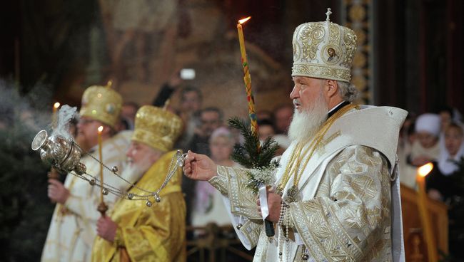 Рождественское богослужение в храме Христа Спасителя. Архивное фото