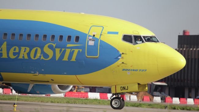 Самолеты украинской авиакомпании Аэросвит