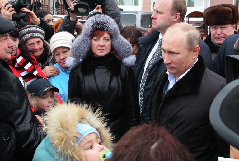 Рабочая поездка президента РФ Владимира Путина в Крымск Рабочая поездка президента РФ Владимира Путина в Крымск