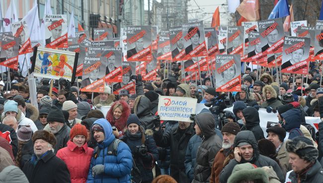 Марш оппозиции в Москве Марш оппозиции в Москве