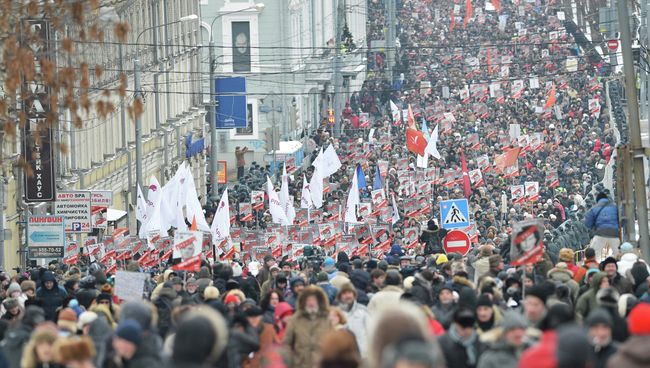 Марш оппозиции в Москве Марш оппозиции в Москве