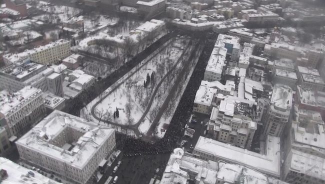 Кадры шествия оппозиции в центре Москвы, снятые с вертолета МВД Кадры шествия оппозиции в центре Москвы, снятые с вертолета МВД