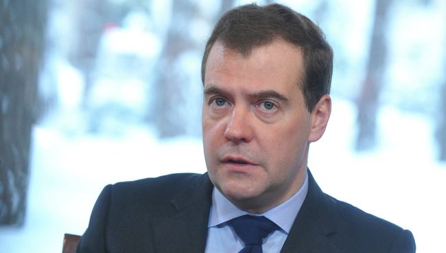 Председатель правительства РФ Дмитрий Медведев