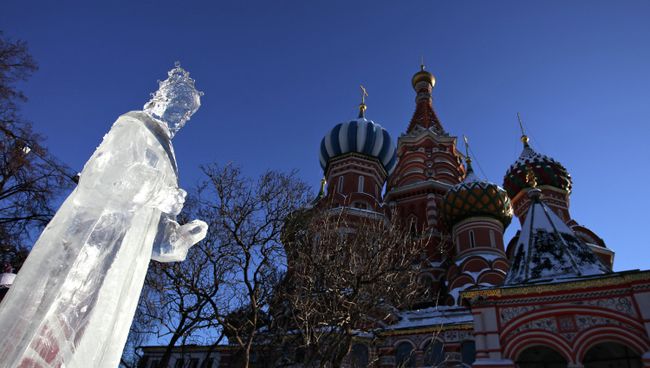 Этап Гран-При России по ледовой скульптуре в Москве
