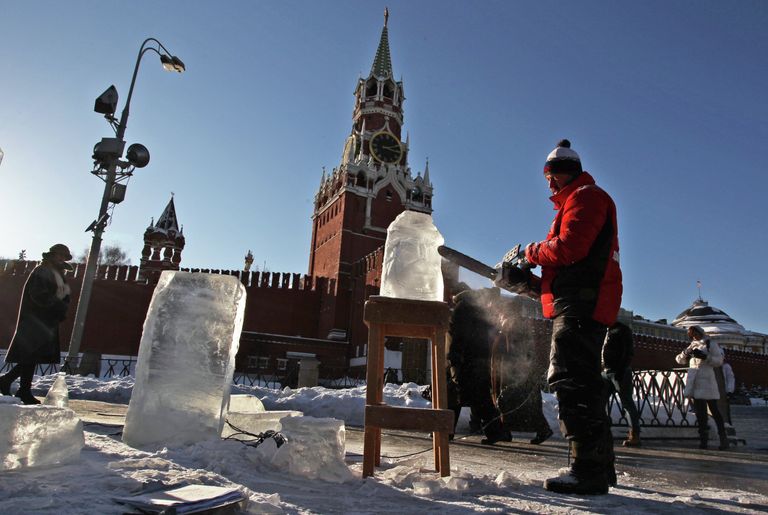 Этап Гран-При России по ледовой скульптуре в Москве Этап Гран-При России по ледовой скульптуре в Москве