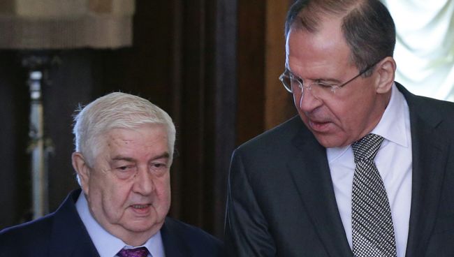Встреча глав МИД России и Сирийской Арабской Республики