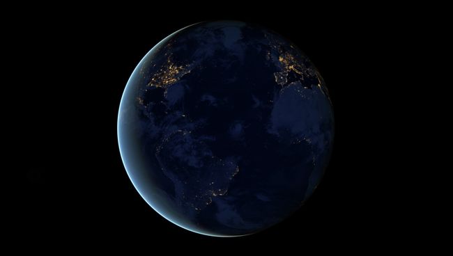 Ночные огни Земли, архивное фото Ночные огни Земли, архивное фото