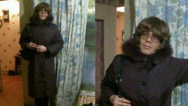 Предполагаемый убийца Ани Шкапцовой в женской одежде