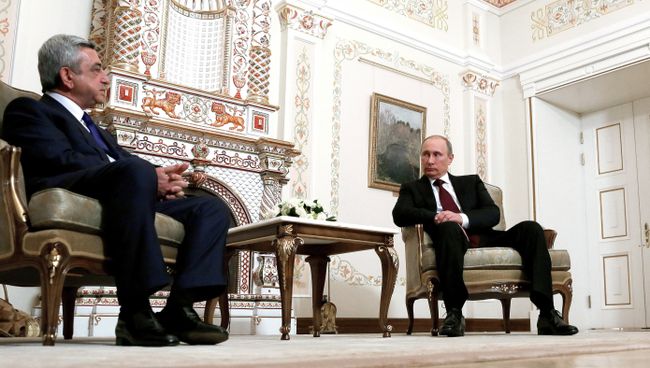 Встреча Владимира Путина с Сержем Саргсяном. Архив Встреча Владимира Путина с Сержем Саргсяном. Архив