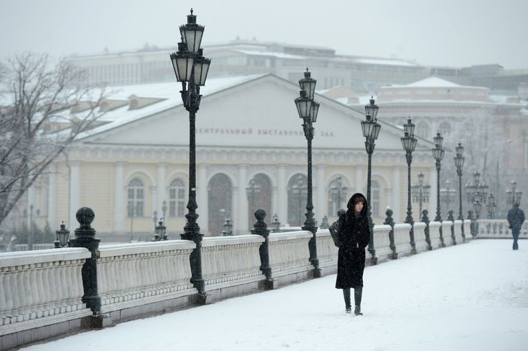 Снегопад в Москве
