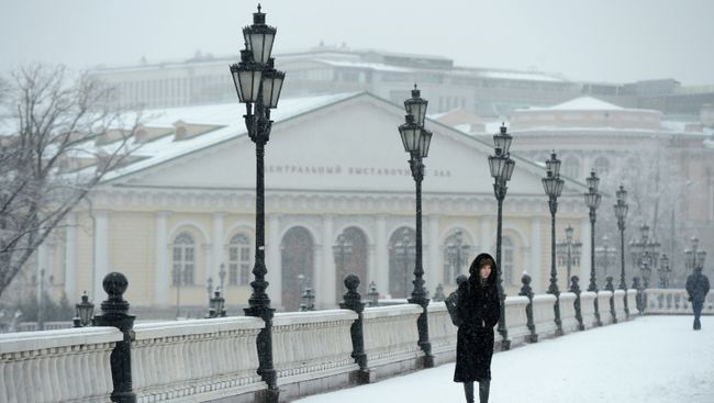 Снегопад в Москве