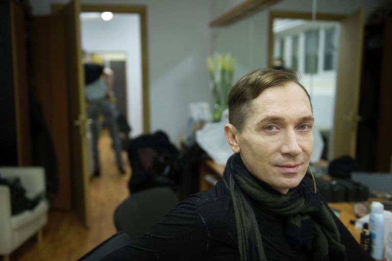 Влад Мамышев-Монро в роли Полония в спектакле по пьесе Шекспира Гамлет Влад Мамышев-Монро в роли Полония в спектакле по пьесе Шекспира Гамлет