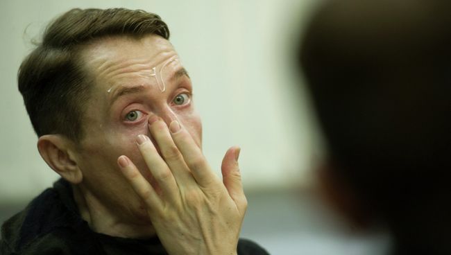 Влад Мамышев-Монро в роли Полония в спектакле по пьесе Шекспира Гамлет Влад Мамышев-Монро в роли Полония в спектакле по пьесе Шекспира Гамлет