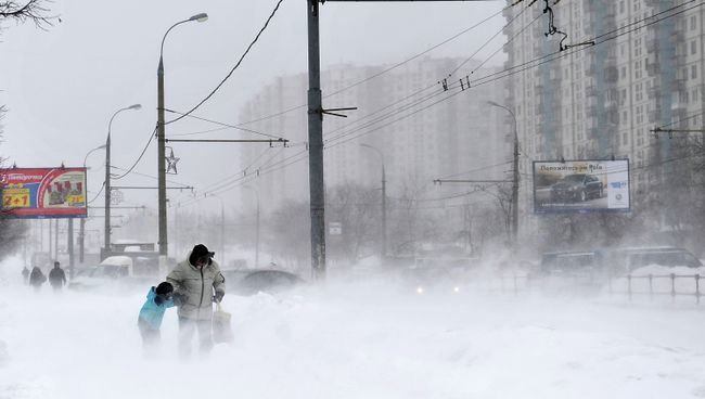Мартовская метель в Москве Мартовская метель в Москве