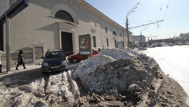 Последствия снегопада в Москве