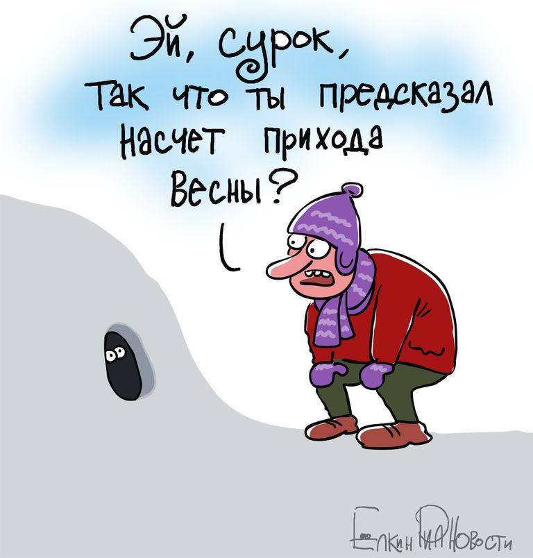 В российских снегопадах прошу винить сурка Ф... В российских снегопадах прошу винить сурка Ф...