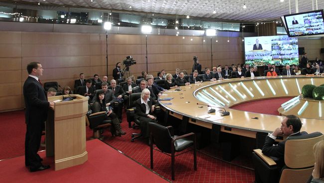 Д.Медведев на открытии проекта Гражданский университет
