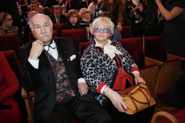 Актер Владимир Зельдин с супругой Иветтой Капраловой Актер Владимир Зельдин с супругой Иветтой Капраловой