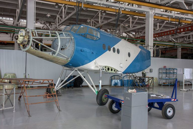 Фюзеляж Ан-2 в фирменной раскраске СибНИА Фюзеляж Ан-2 в фирменной раскраске СибНИА