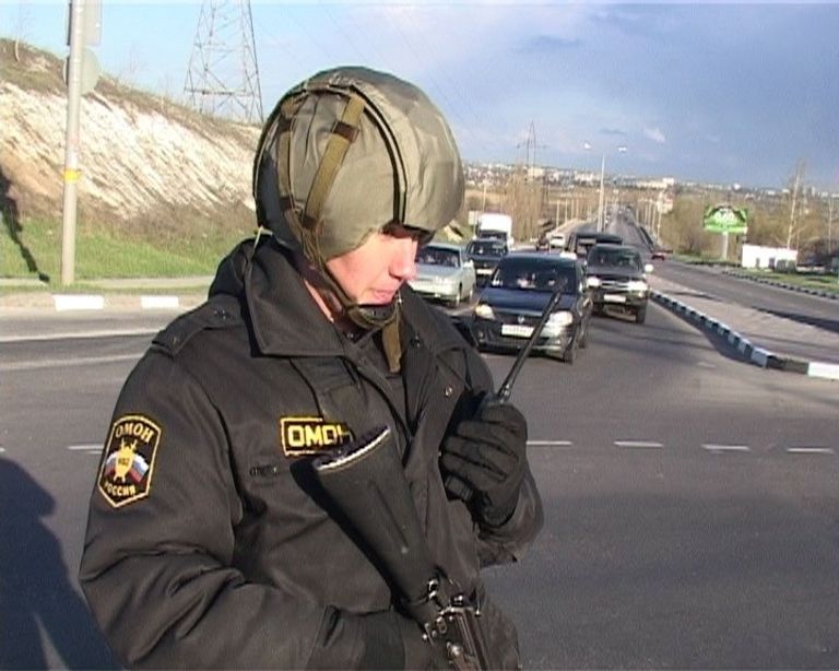 Полицейские патрулируют улицы в Белгороде