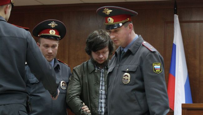 Константин Лебедев в зале суда, архивное фото
