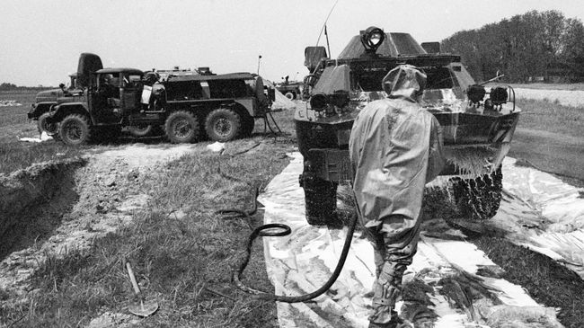 Ликвидация аварии на Чернобыльской АЭС. Архивное фото