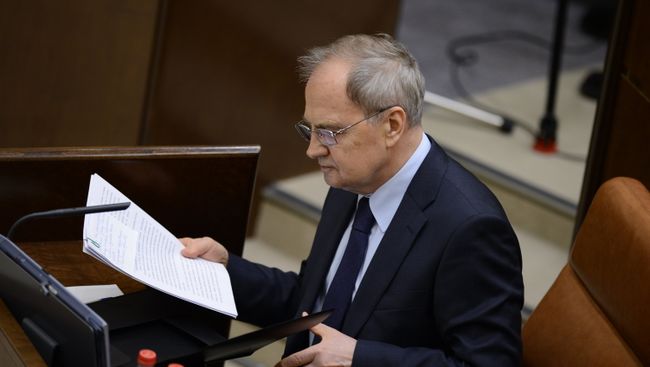 Председатель Конституционного Суда Валерий Зорькин на заседании Совета Федерации Федеративного собрания РФ. Архивное фото