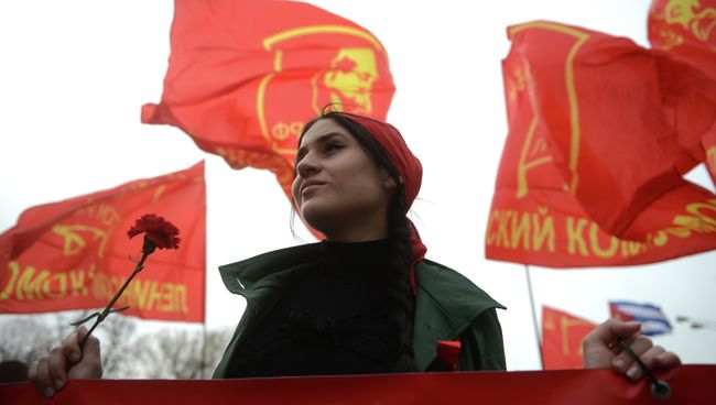 Шествие и митинг КПРФ в Москве