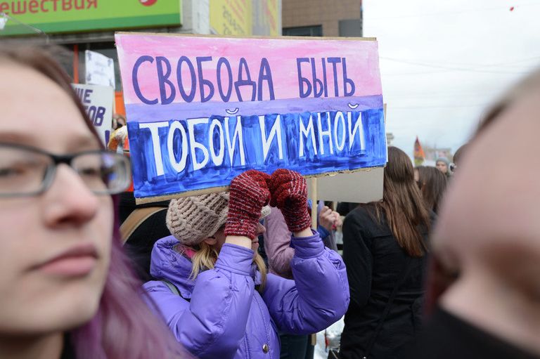 Новосибирская Монстрация шагнула Вперед в темное прошлое Новосибирская Монстрация шагнула Вперед в темное прошлое