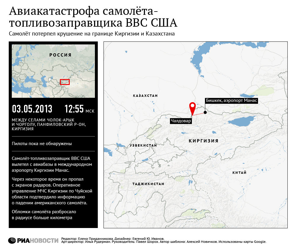 Крушение самолета ВВС США в Киргизии Крушение самолета ВВС США в Киргизии