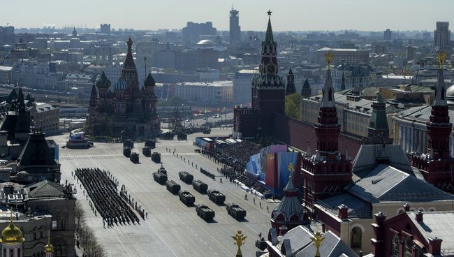 Генеральная репетиция парада Победы на Красной площади Генеральная репетиция парада Победы на Красной площади