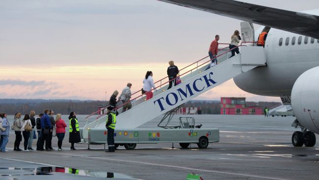 Первый международный рейс отправился из аэропорта Томска Первый международный рейс отправился из аэропорта Томска