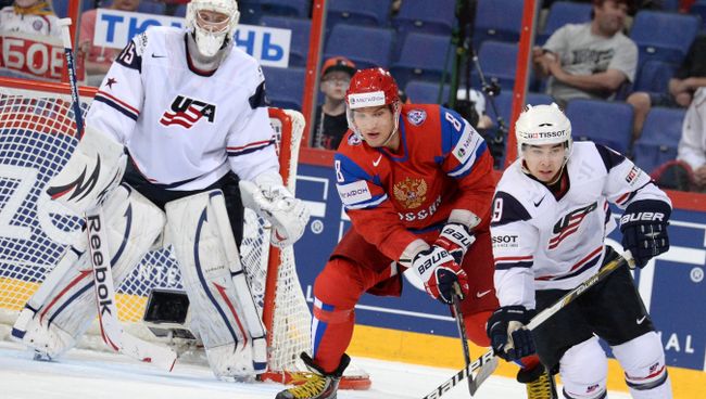Хоккей. Чемпионат мира. Матч Россия - США Хоккей. Чемпионат мира. Матч Россия - США