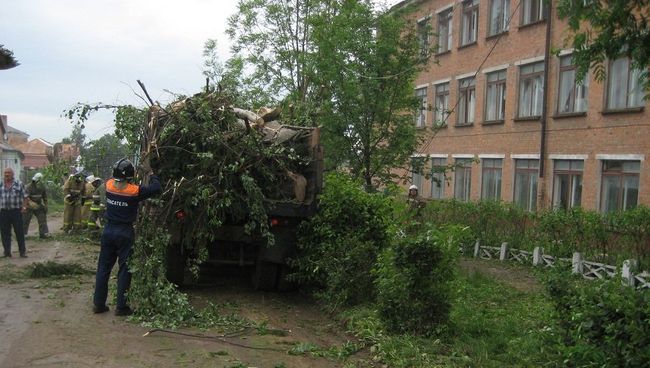 Ликвидация последствий смерча в Тульской области